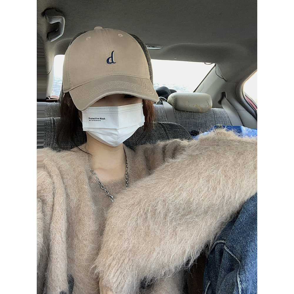 Mũ Lưỡi Trai Mềm Mại In Chữ D Phong Cách Hàn Quốc Thời Trang Xuân Hè Cho Nữ