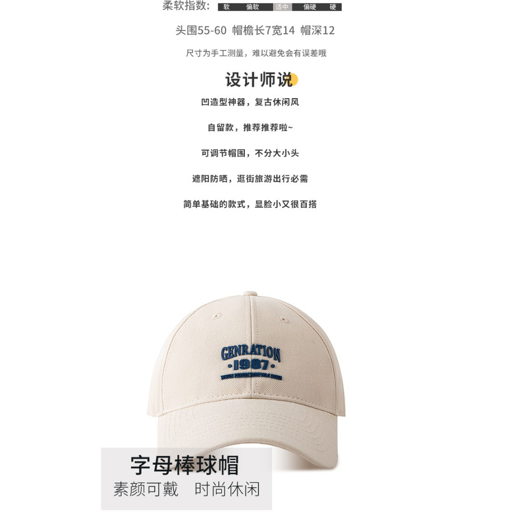 Mũ Lưỡi Trai In Chữ Phong Cách Hàn Quốc Thời Trang Đường Phố Mới Cho Nữ