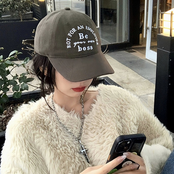 Mũ Lưỡi Trai Thêu Chữ Phong Cách Hàn Quốc Thời Trang Cho Nữ