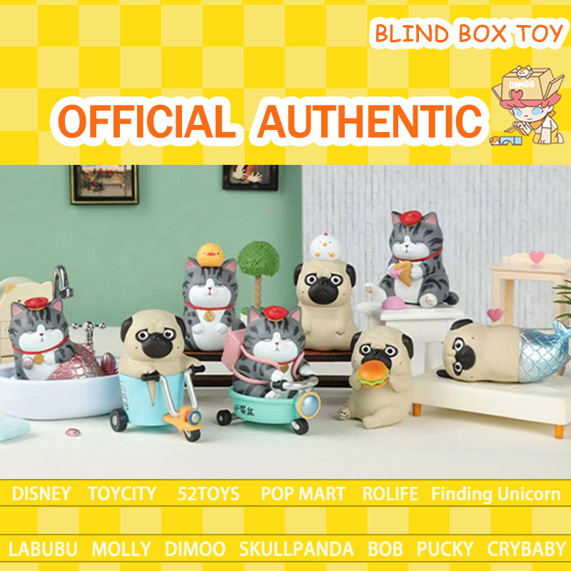 52TOYS mèo Wuhuang & Bazahey V.3 hàng ngày Series V.4 WH & BZH 52TOYS chó