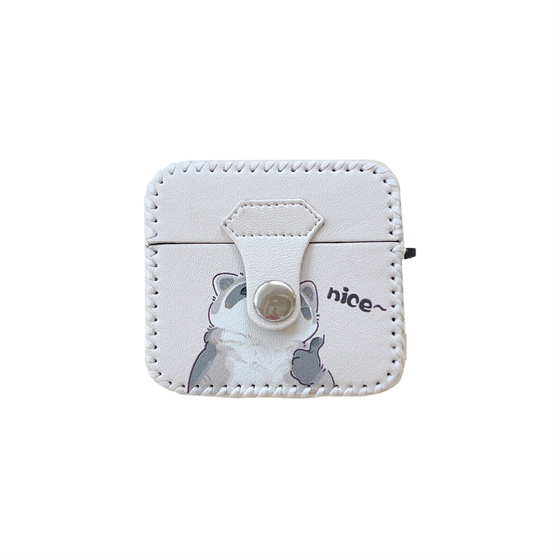 Vỏ Bảo Vệ Hộp Sạc Tai nghe không dây Airpods pro / 3 / 2 / 1 3 2 1 Pro2 Bằng Da Hình Mèo Hello kitty Dễ Thương