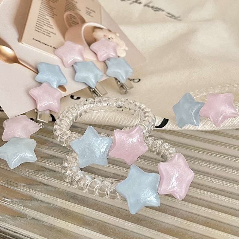 Kẹp Tóc Hình Ngôi Sao Năm Cánh Màu Sắc y2k Dễ Thương Dành Cho Bé Gái