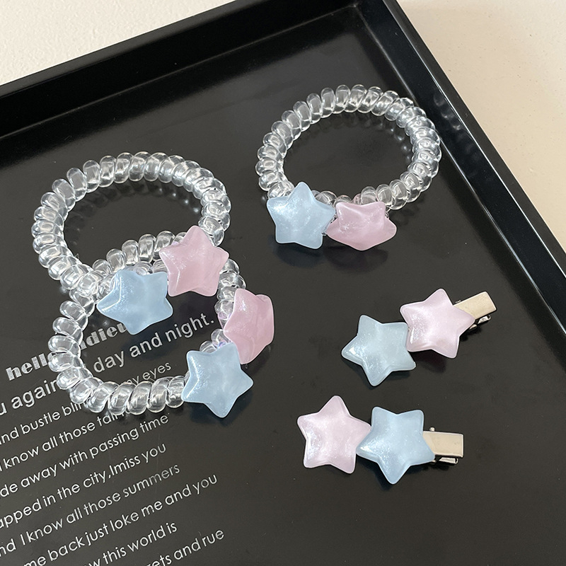 Kẹp Tóc Hình Ngôi Sao Năm Cánh Màu Sắc y2k Dễ Thương Dành Cho Bé Gái