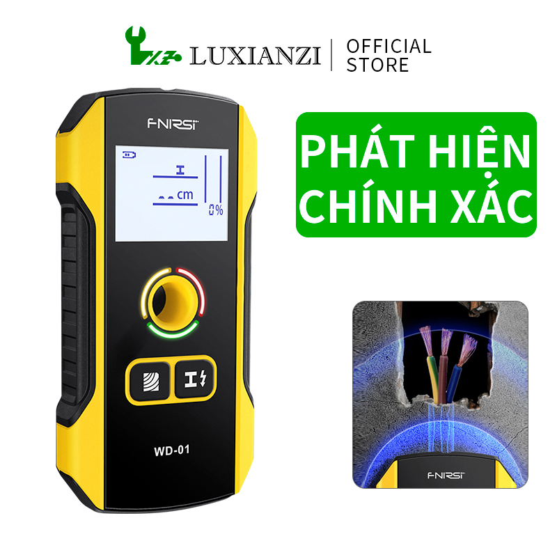Máy dò tường đa chức năng, máy dò dây, kim loại và thanh thép, quét đường tối có độ chính xác cao của tường chịu lực