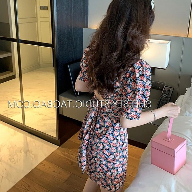 Đầm Hoa Ngắn Dáng Ôm Thời Trang Mùa Hè Dành Cho Nữ