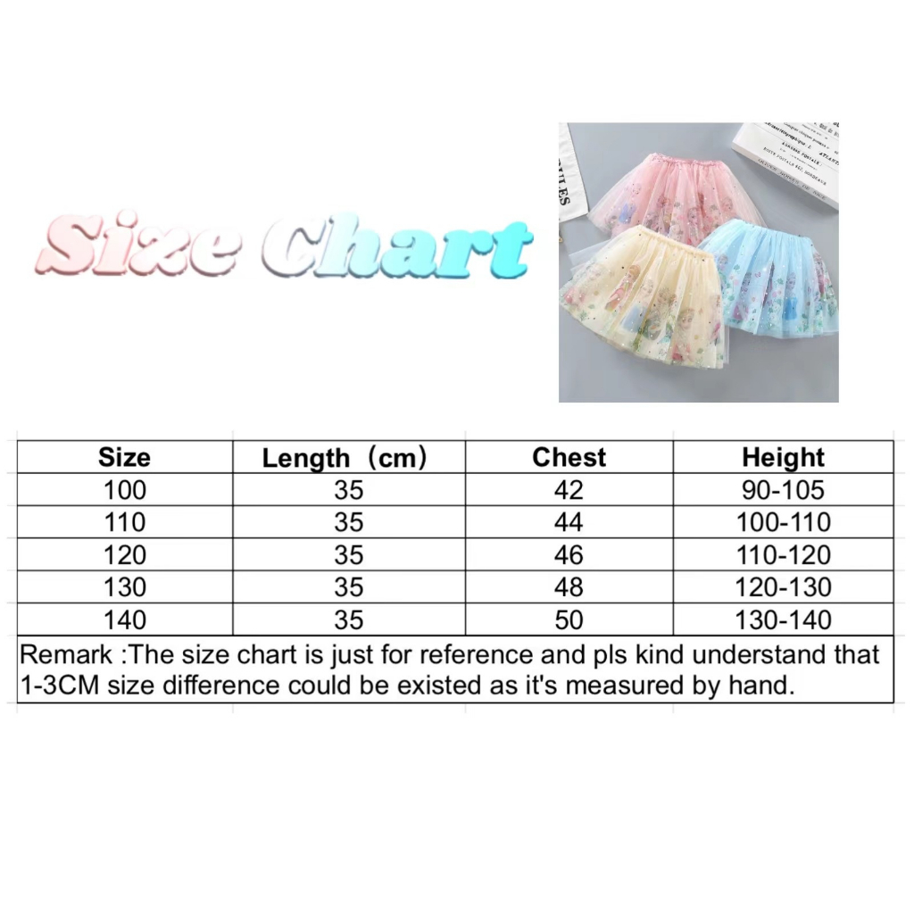 Chân Váy Xòe Công Chúa Elsa Dễ Thương Cho Bé Gái 3-8 Tuổi