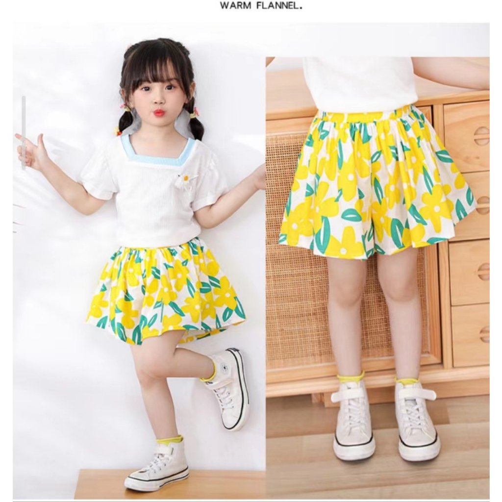 Chân Váy Ngắn In Họa Tiết Dễ Thương Chất Lượng Cao Thời Trang Mùa Hè Cho Bé Gái