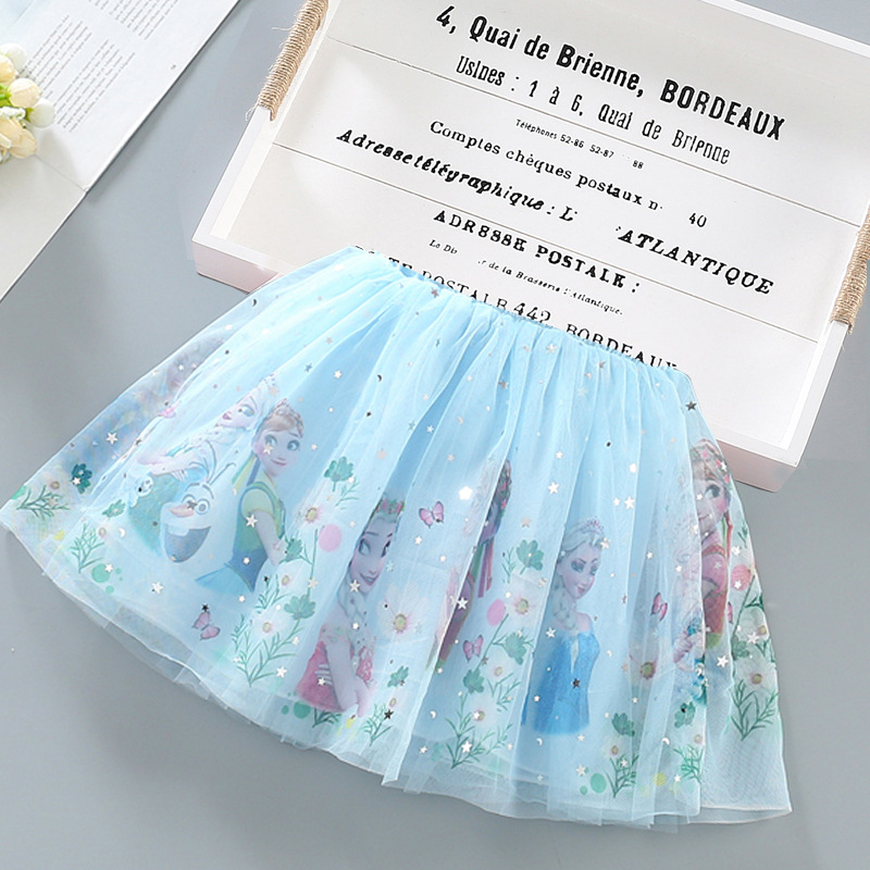 Chân Váy Xòe Công Chúa Elsa Dễ Thương Cho Bé Gái 3-8 Tuổi