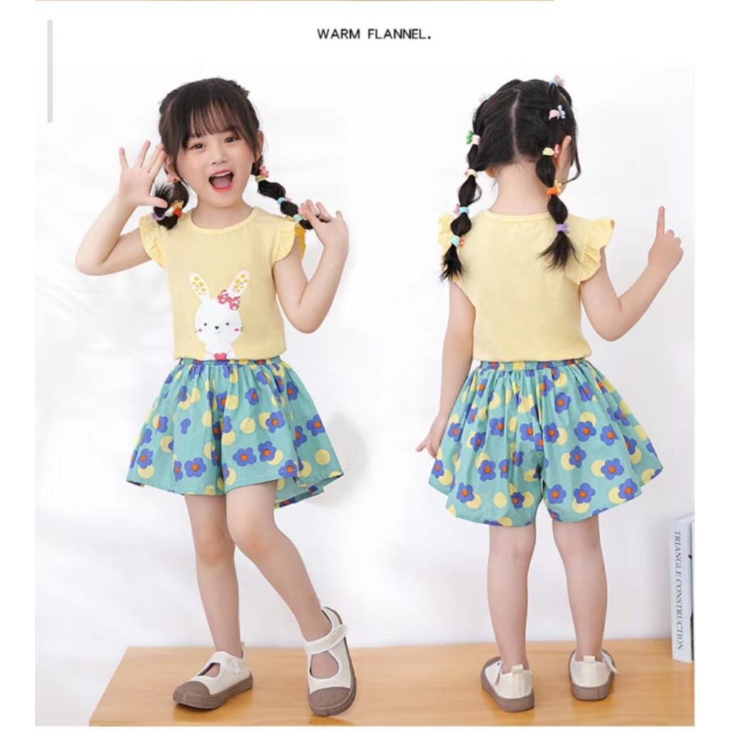 Chân Váy Ngắn In Họa Tiết Dễ Thương Chất Lượng Cao Thời Trang Mùa Hè Cho Bé Gái