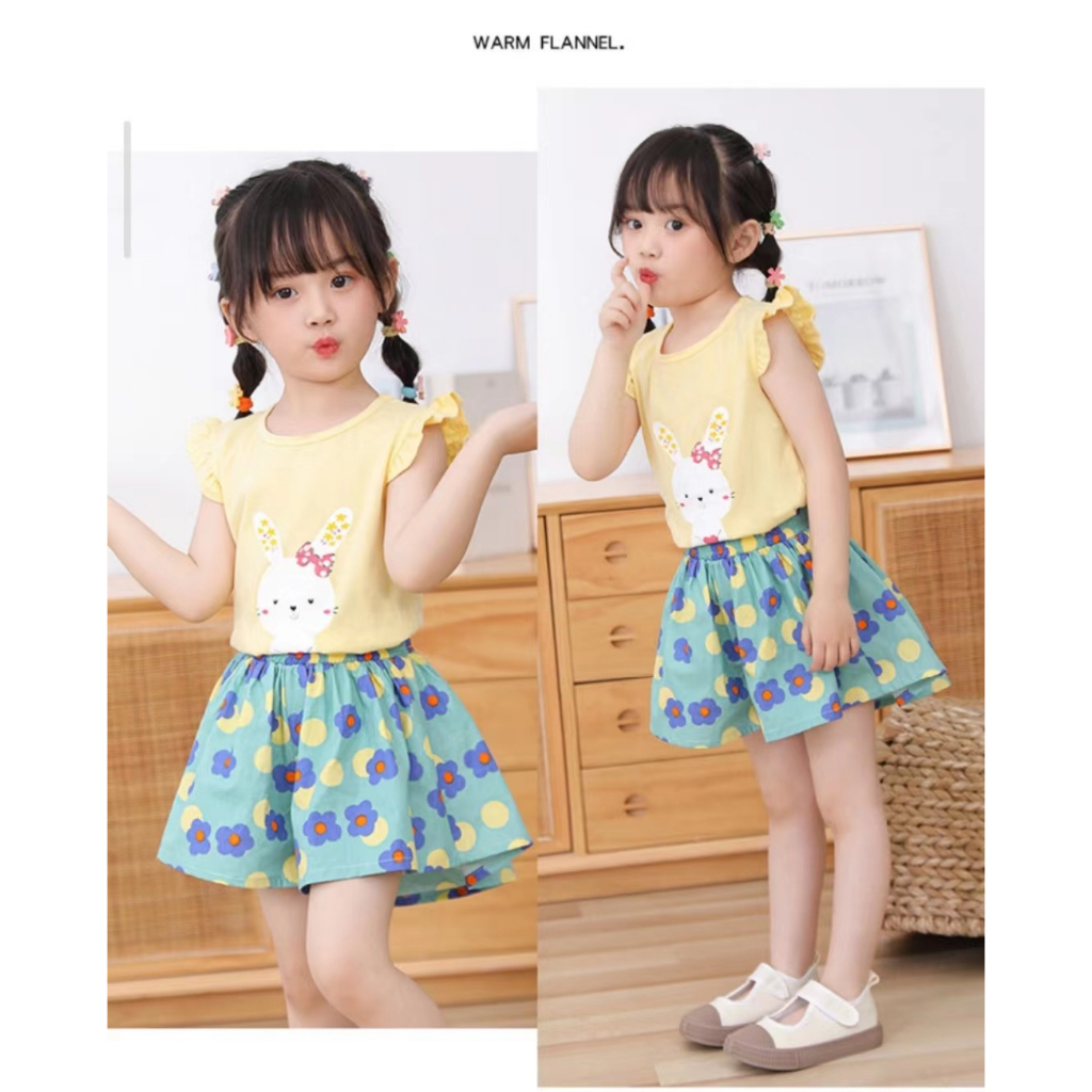 Chân Váy Ngắn In Họa Tiết Dễ Thương Chất Lượng Cao Thời Trang Mùa Hè Cho Bé Gái