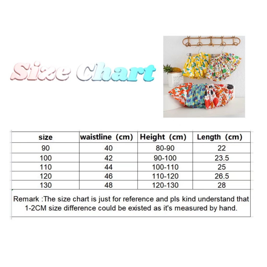 Chân Váy Ngắn In Họa Tiết Dễ Thương Chất Lượng Cao Thời Trang Mùa Hè Cho Bé Gái