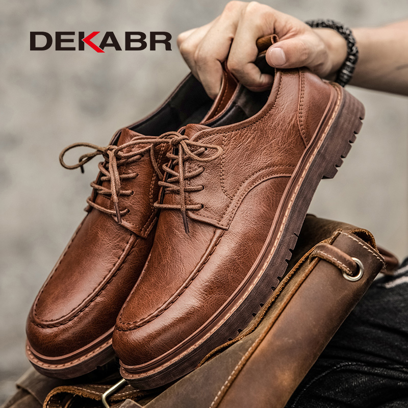 Giày Bốt Da Thoáng Khí Phong Cách Doanh Nhân Thời Trang Cho Nam Size 39-45