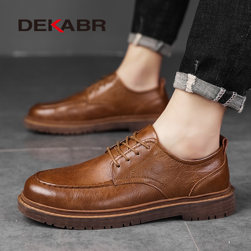 Giày Bốt Da Thoáng Khí Phong Cách Doanh Nhân Thời Trang Cho Nam Size 39-45
