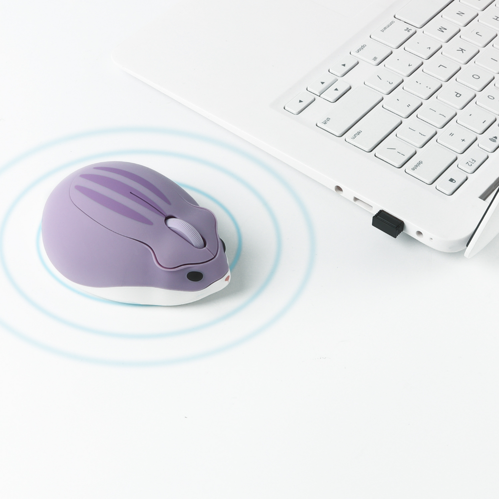 Chuột hamster 2.4ghz Không Dây 4000dpi usb Quang Học Dễ Thương