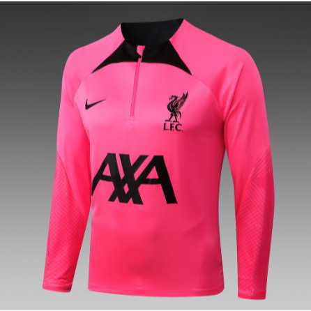 Áo Bóng Đá Tay Dài Có Khóa Kéo Nửa Thân Kiểu Đức 2023-24 lfc liverpool Cá Tính Cho Nam 1: 1