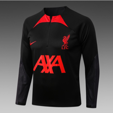 Áo Bóng Đá Tay Dài Có Khóa Kéo Nửa Thân Kiểu Đức 2023-24 lfc liverpool Cá Tính Cho Nam 1: 1