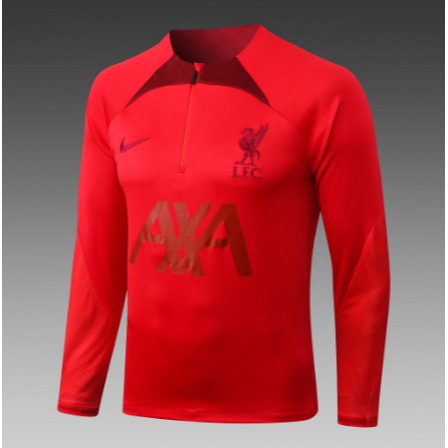 Áo Bóng Đá Tay Dài Có Khóa Kéo Nửa Thân Kiểu Đức 2023-24 lfc liverpool Cá Tính Cho Nam 1: 1