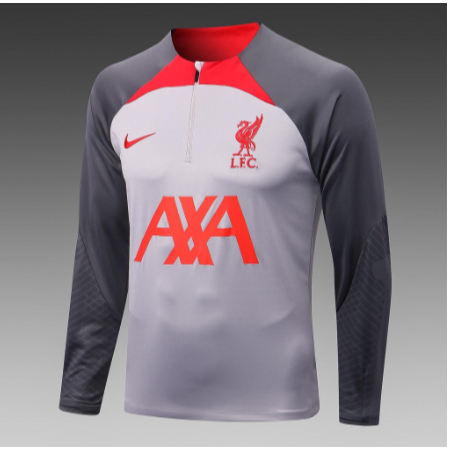 Áo Bóng Đá Tay Dài Có Khóa Kéo Nửa Thân Kiểu Đức 2023-24 lfc liverpool Cá Tính Cho Nam 1: 1