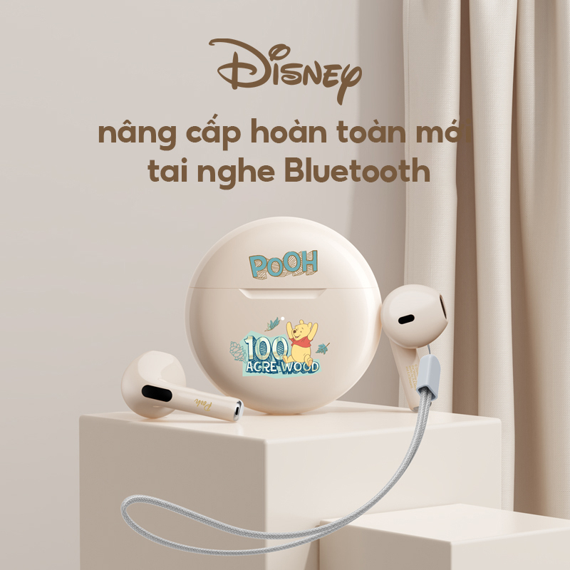 Tai Nghe Bluetooth 5.3 Không Dây Âm Thanh HIFI Chống Nước Cảm Ứng Âm Thanh Stereo Disney F10