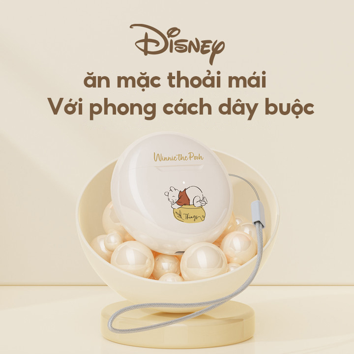 Tai Nghe Bluetooth 5.3 Không Dây Âm Thanh HIFI Chống Nước Cảm Ứng Âm Thanh Stereo Disney F10