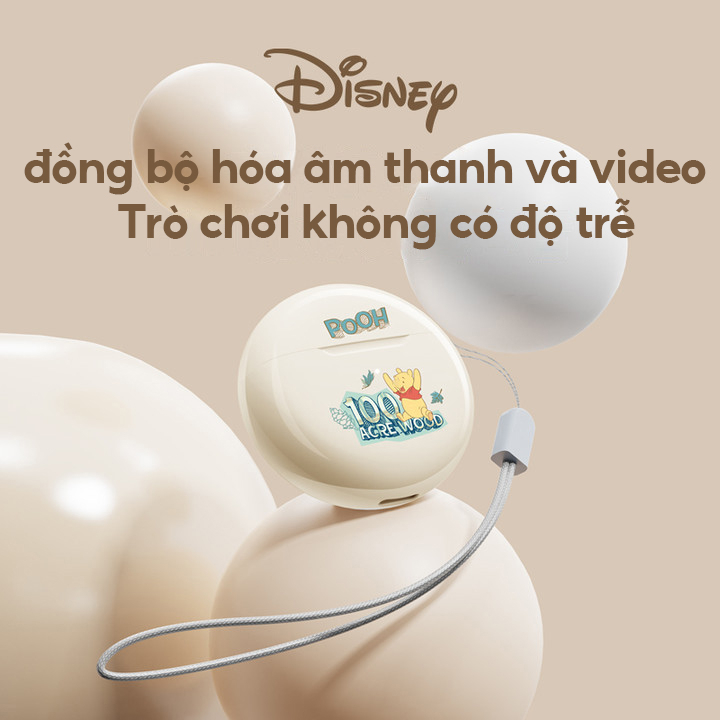 Tai Nghe Bluetooth 5.3 Không Dây Âm Thanh HIFI Chống Nước Cảm Ứng Âm Thanh Stereo Disney F10