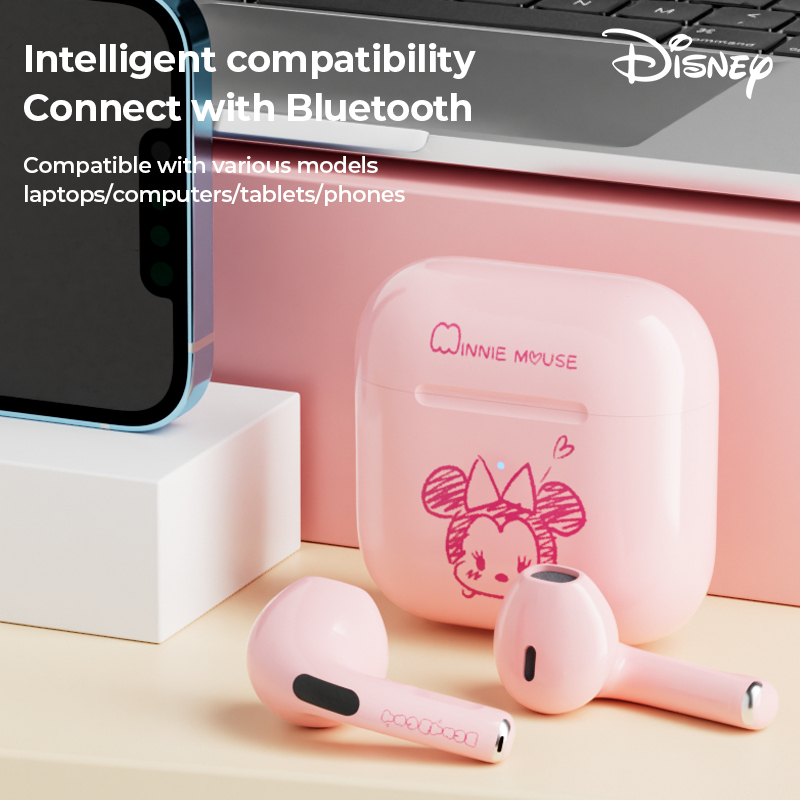 Tai Nghe Bluetooth 5.2 Không Dây Giảm Tiếng Ồn Kiểu Dáng Thể Thao Disney FX-909 TWS