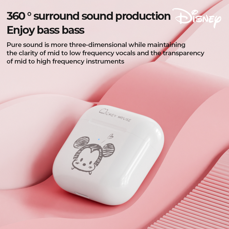 Tai Nghe Bluetooth 5.2 Không Dây Giảm Tiếng Ồn Kiểu Dáng Thể Thao Disney FX-909 TWS