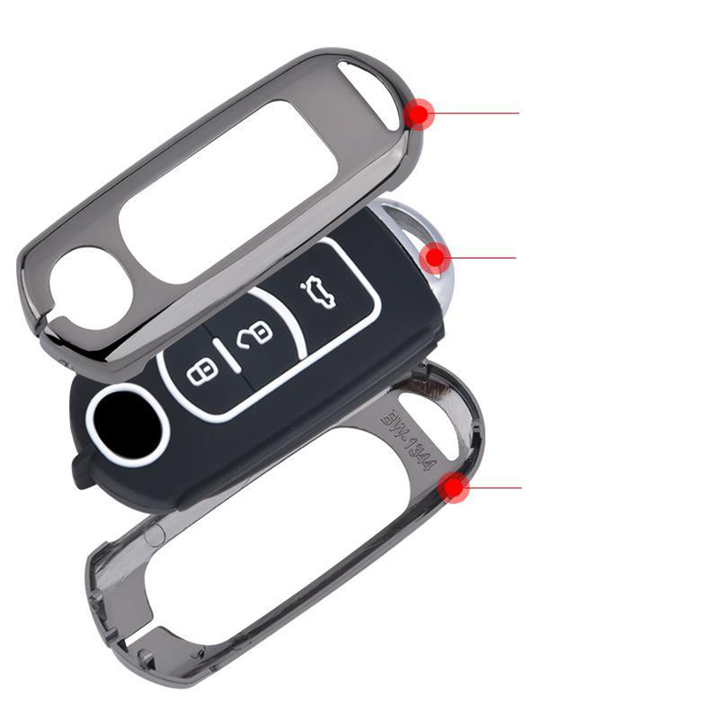 Vỏ Bọc Chìa Khóa Xe Hơi Bằng Kim Loại 2 / 3 Nút Cho Mazda 3 6 Axela Atenza CX-5 CX-3 CX-7 CX8 CX-9 2016 2017 2018