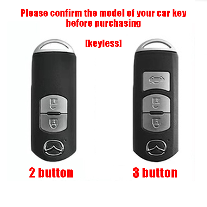 Vỏ Bọc Chìa Khóa Xe Hơi Bằng Kim Loại 2 / 3 Nút Cho Mazda 3 6 Axela Atenza CX-5 CX-3 CX-7 CX8 CX-9 2016 2017 2018