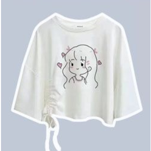 Set Áo Thun Ngắn Tay Form Rộng Và Chân Váy Phong Cách Hàn Quốc Dành Cho Nữ