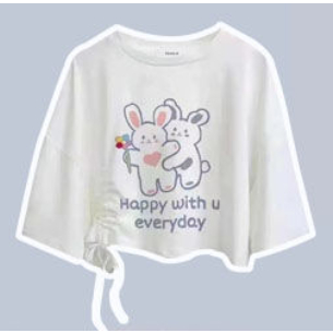 Set Áo Thun Ngắn Tay Form Rộng Và Chân Váy Phong Cách Hàn Quốc Dành Cho Nữ