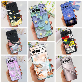 Ốp điện thoại mềm chống sốc họa tiết hoa và bướm cho google pixel 6a google pixel 6 pro pixel6 6 pro