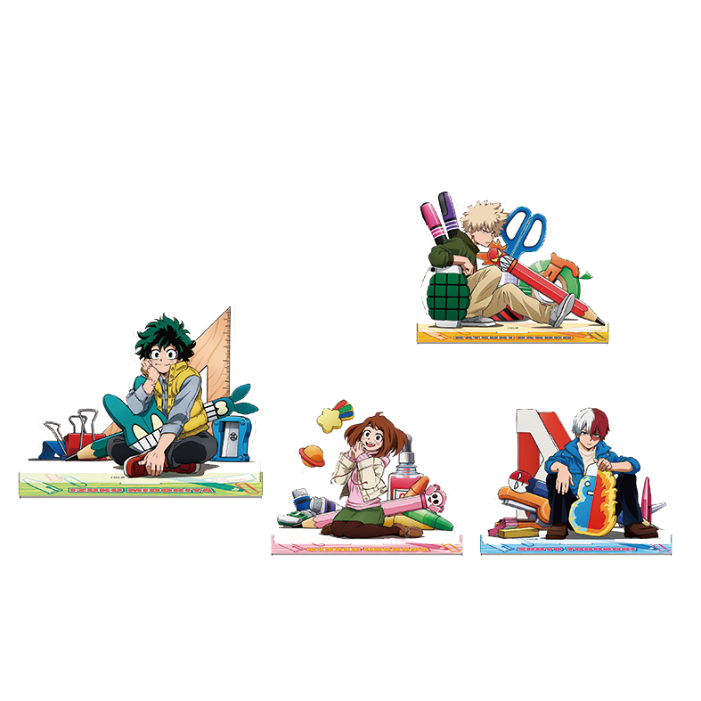 Mô Hình Nhân Vật Midoriya Izuku Asui Tsuyu Uraraka Ochako Anime My Hero Academia Bằng Acrylic Để Bàn Trang Trí