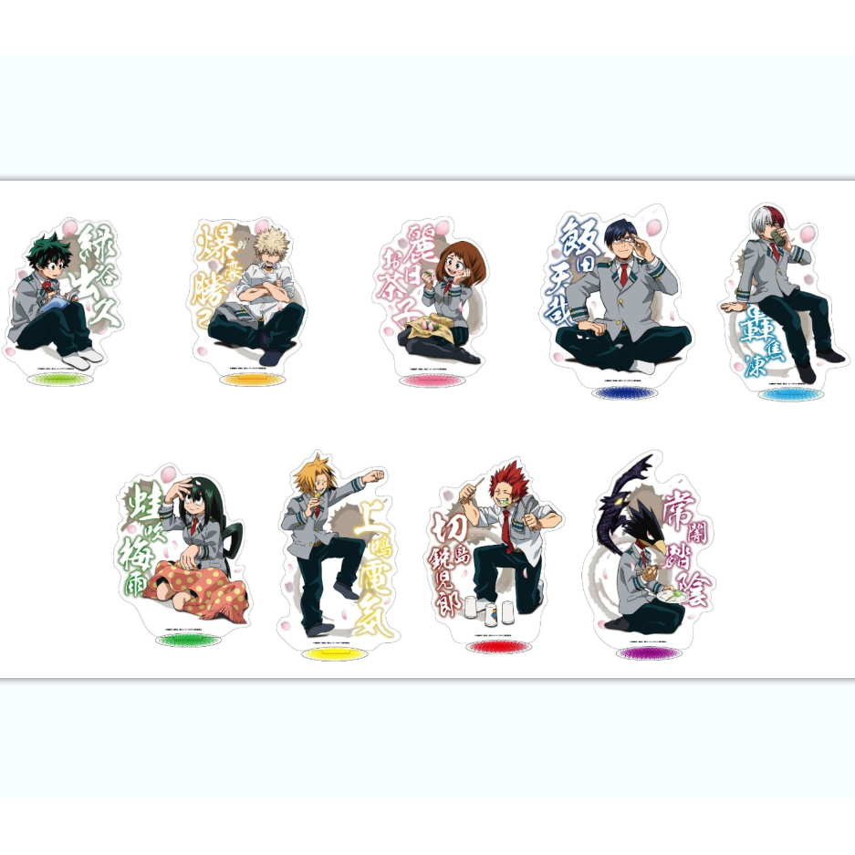 Mô Hình Nhân Vật Midoriya Izuku Asui Tsuyu Uraraka Ochako Anime My Hero Academia Bằng Acrylic Để Bàn Trang Trí