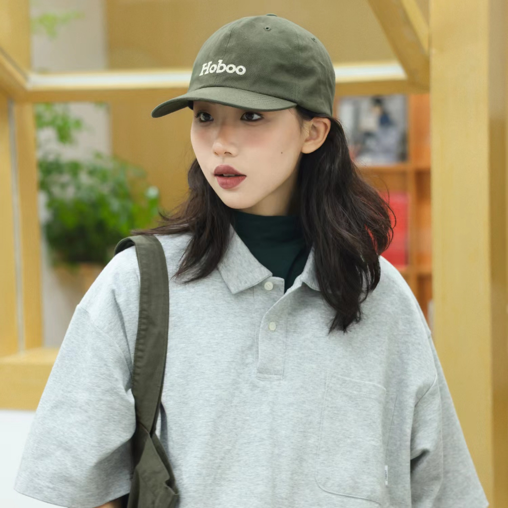 Japanese embroidered cap with duck tongue female summer sun shading street baseball cap male versatile couple hat