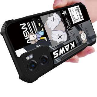 Ốp Điện Thoại Họa Tiết KAWS Cho OPPO Q3 Q5 Pro X7 Max Realme GT Neo 3 2 3T 2T GT Master 2 Pro XT X7 X50 Pro V5 X3 Vỏ Chống Sốc Acrylic Bảo Vệ Ốp Lưng Túi Khí