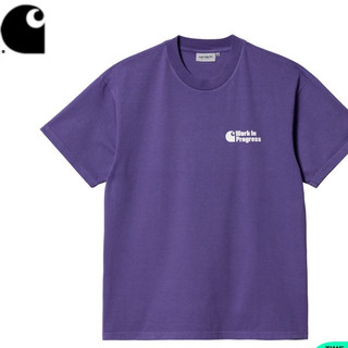 Áo thun ngắn tay Carhartt WIP xuân hè phong cách đi học đậm LOGO chữ lồng cotton in