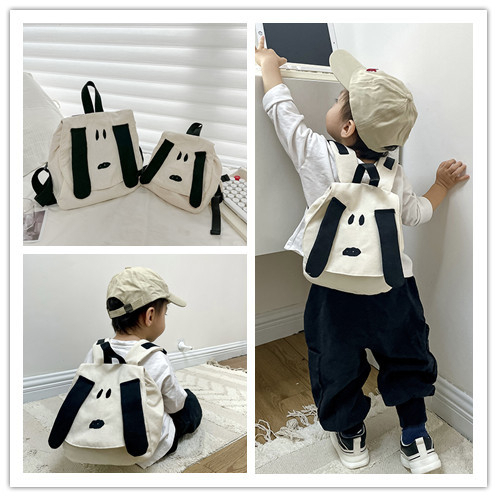 Ba Lô Đi Học Bằng Vải canvas In Họa Tiết Hoạt Hình Phong Cách Hàn Quốc Dễ Thương Thời Trang Cho Bé Trai Và Gái
