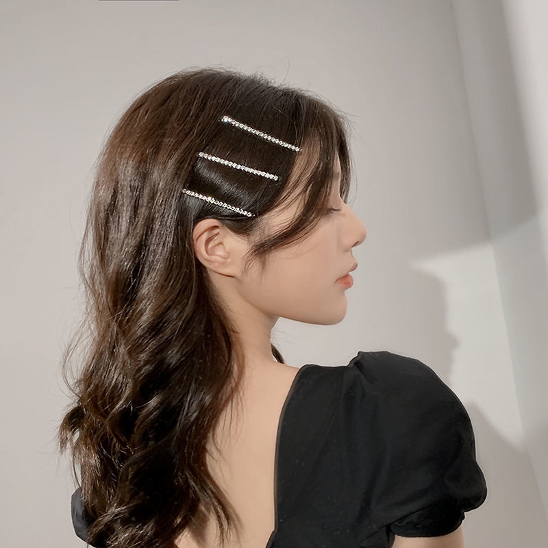 Kẹp Tóc Một Bên Đính Đá Lấp Lánh Phong Cách Nhật Bản Dễ Thương Cho Nữ