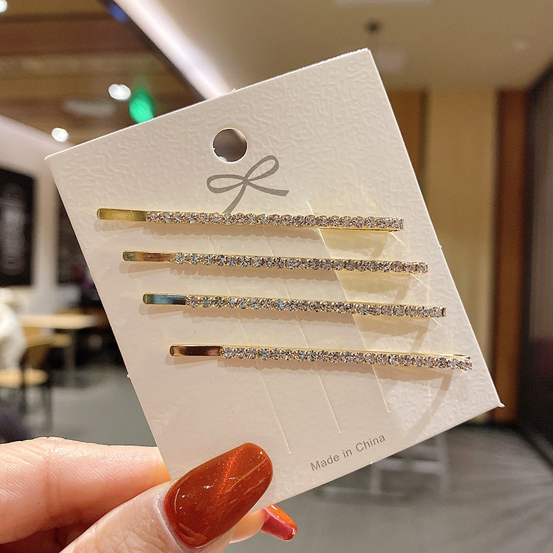 Kẹp Tóc Một Bên Đính Đá Lấp Lánh Phong Cách Nhật Bản Dễ Thương Cho Nữ