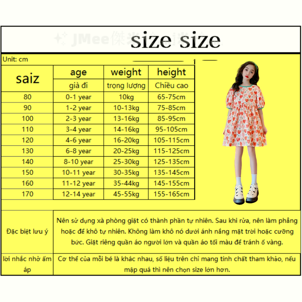 Đầm Công Chúa Mùa Hè Tay Cộc in Họa Tiết Hoa Thời Trang Hàn Quốc Cho Bé Gái 3-14 Tuổi