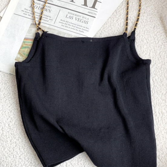 Áo Hai Dây Lửng Ngực Đôi Ngắn Phong Cách Phương Tây Thời Trang Mùa Hè Dành Cho Nữ