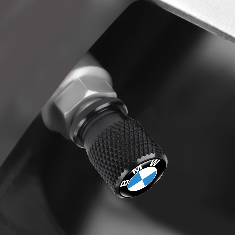 Set 4 Nắp Van Bánh Xe Hơi Chống Rò Rỉ In Logo 3D Cho BMW E61 E90 E82 E70 E71 E87 E88 E89 X5 X6