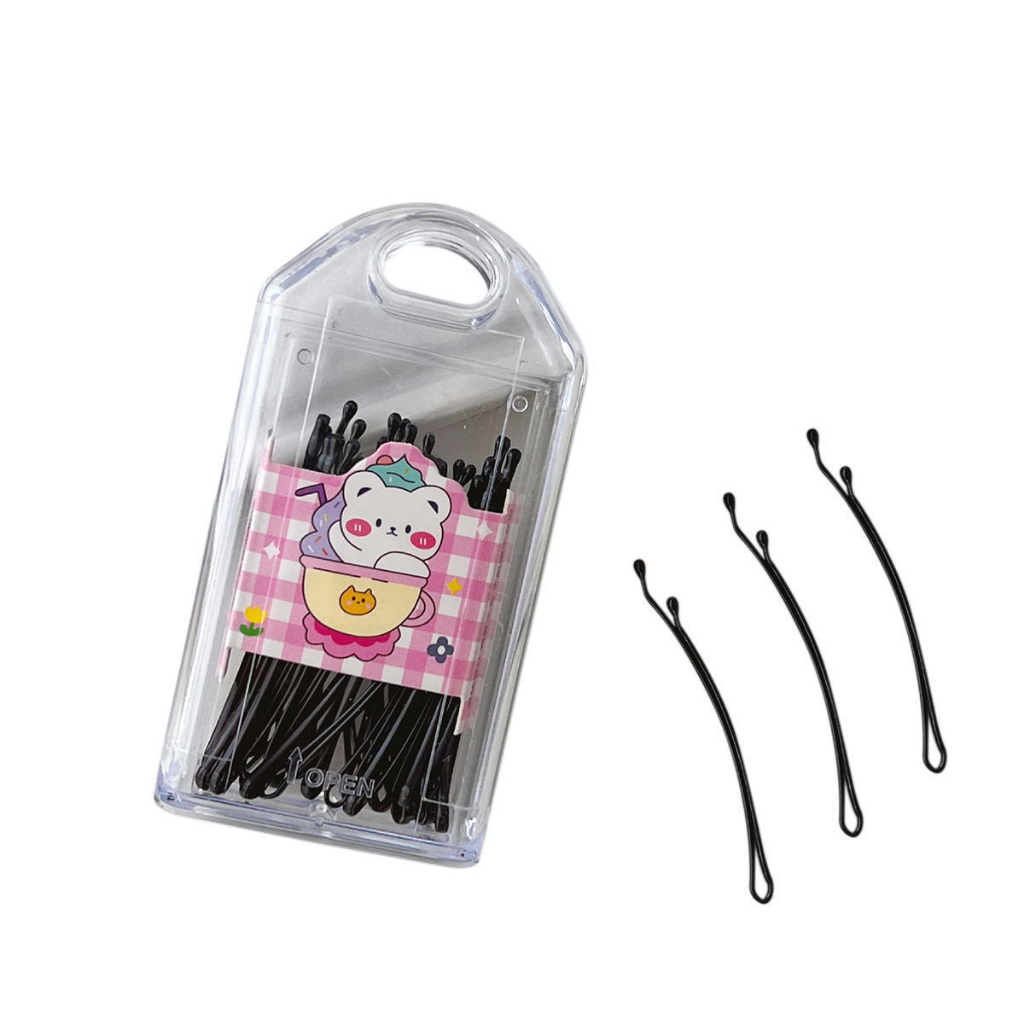 Set 30 Kẹp Tóc Một Tầng Bằng Kim Loại Phong Cách Hàn Quốc Cho Nữ