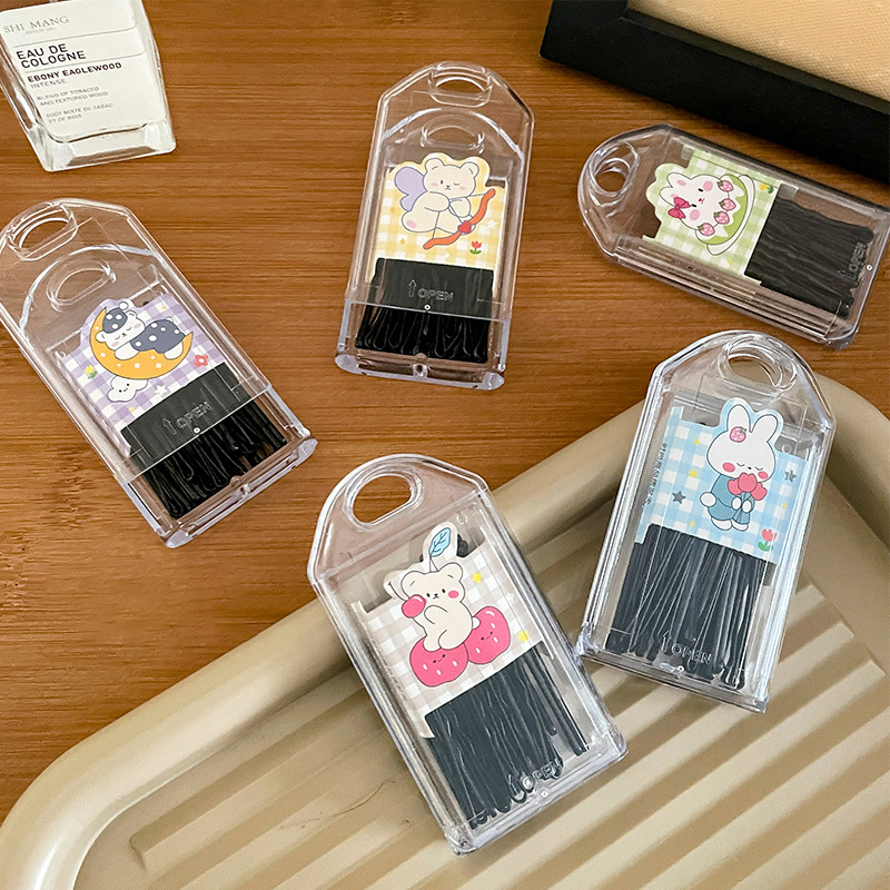 Set 30 Kẹp Tóc Một Tầng Bằng Kim Loại Phong Cách Hàn Quốc Cho Nữ