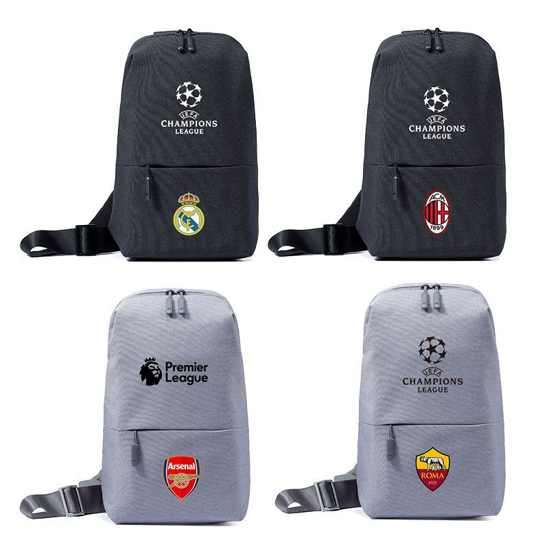Túi Đeo Chéo Ngực In Logo Real Madrid AC Milan Manchester United Paris Saint-Germain Chelsea Manchester City