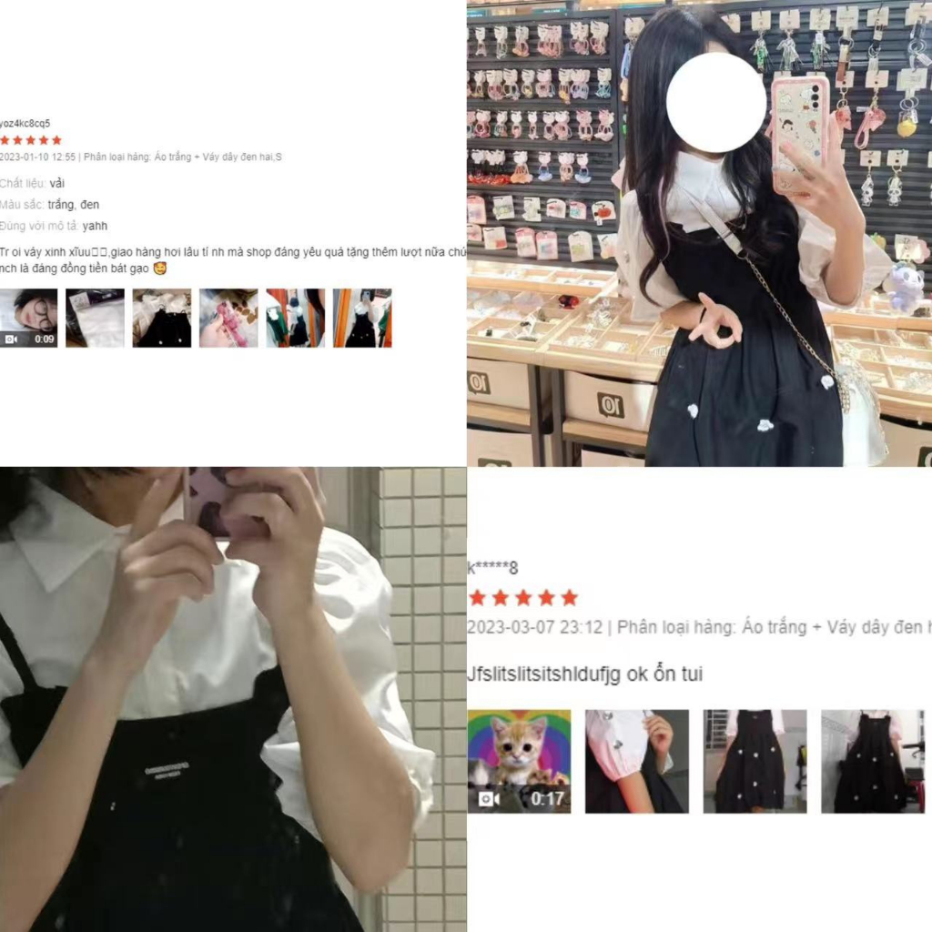 Váy yếm Váy babydoll tay phông Đầm Chữ A Dáng Rộng Phong Cách Hàn Quốc Thời Trang Mùa Hè Cho Nữ