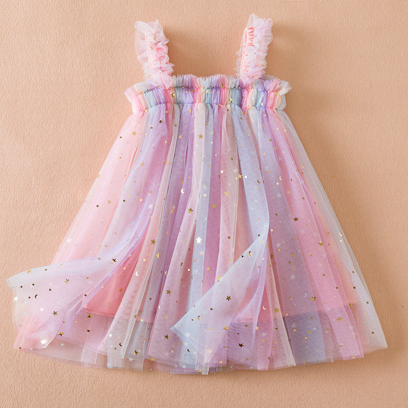 Đầm NNJXD phong cách công chúa thời trang xinh xắn cho bé gái từ 3 - 8 tuổi