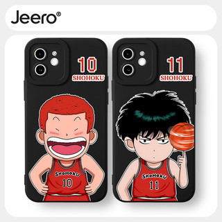 Ốp lưng JEERO mềm chống bẩn anime ngầu nam đen Cho iPhone 16 15 14 13 12 11 Pro Max SE 2020 X XR XS 8 7 ip Plus HFF3031