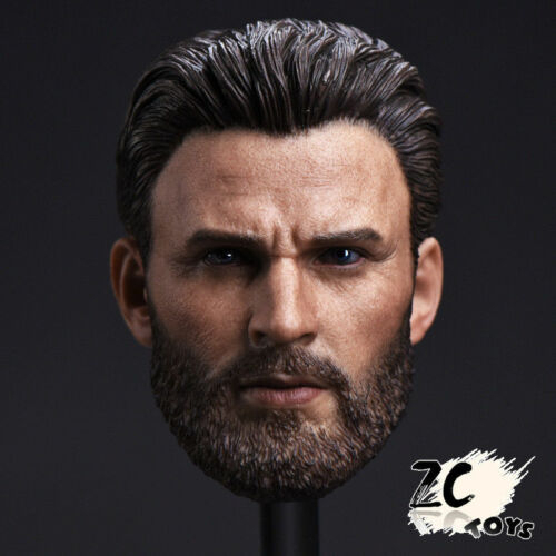 Mô Hình Đầu Nhân Vật Captain America Chris Evan Tỉ Lệ 1 / 6 12 "